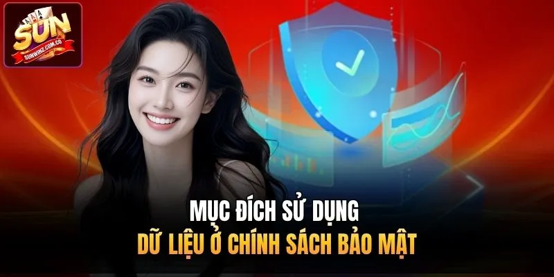 Mục đích sử dụng dữ liệu ở chính sách bảo mật 